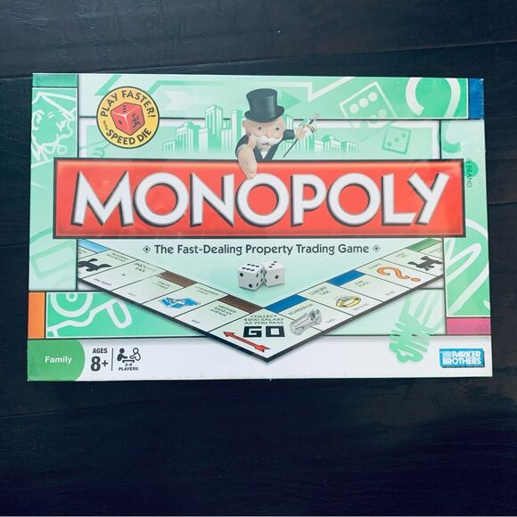 Vintage HASBRO Classic Monopoly Board Game in Original Clear Packaging - Picture 1 of 7